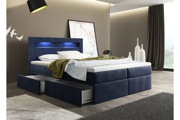 Oscar Sängpaket 160x200cm LED-belysning - Möbler - Säng - Kontinentalsäng