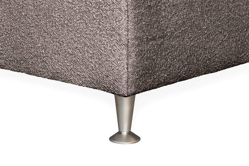 Oslo Lyx Kontinentalsäng 140 knappar loop 8 - Ljusbrun - Möbler - Säng - Kontinentalsäng