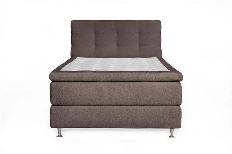 Oslo Lyx Kontinentalsäng 140 knappar loop 8, Ljusbrun