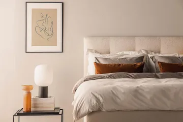 Oslo Lyx Kontinentalsäng Boucle 180x200 - Ljusbeige - Möbler - Säng - Kontinentalsäng