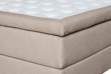 Oslo Lyx Sängpaket 140 Curved Sänggavel - Beige - Möbler - Säng - Kontinentalsäng