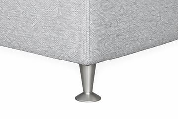Oslo Lyx Sängpaket 140 Curved Sänggavel - Ljusgrå - Möbler - Säng - Kontinentalsäng