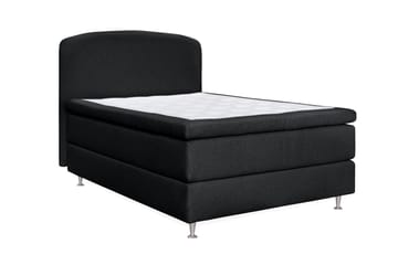 Oslo Lyx Sängpaket Kontinentalsäng 120x200 cm Curved Sänggavel - Svart - Möbler - Säng - Enkelsäng