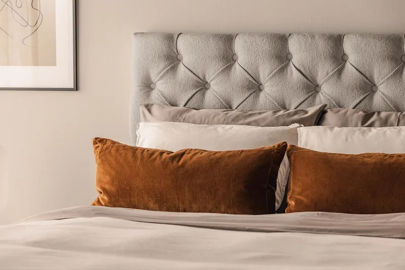 Oslo Lyx Sängpaket Kontinentalsäng 120x200 cm - Grå - Möbler - Säng - Kontinentalsäng
