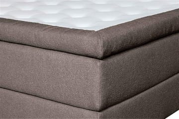 Oslo Lyx Sängpaket Kontinentalsäng 120x200 cm Knappar Sänggavel - Ljusbrun - Möbler - Säng - Kontinentalsäng