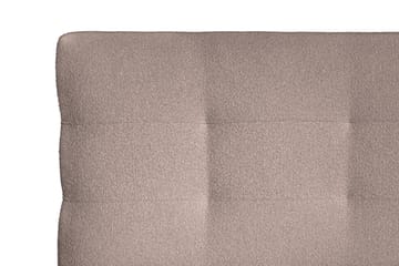 Oslo Lyx Sängpaket Kontinentalsäng 120x200 cm Knappar Sänggavel - Ljusbrun - Möbler - Säng - Kontinentalsäng