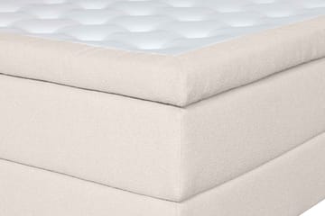Oslo Lyx Sängpaket Kontinentalsäng 160x200 cm Curved Sänggavel - Ljusbeige - Möbler - Säng - Kontinentalsäng