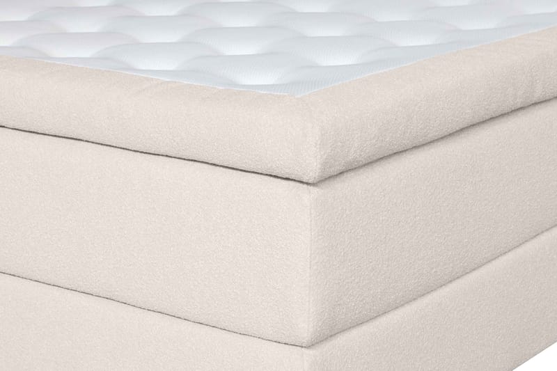 Oslo Lyx Sängpaket Kontinentalsäng 160x200 cm Curved Sänggavel - Ljusbeige - Möbler - Säng - Kontinentalsäng
