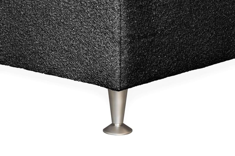 Oslo Lyx Sängpaket Kontinentalsäng 160x200 cm Curved Sänggavel - Svart - Möbler - Säng - Kontinentalsäng