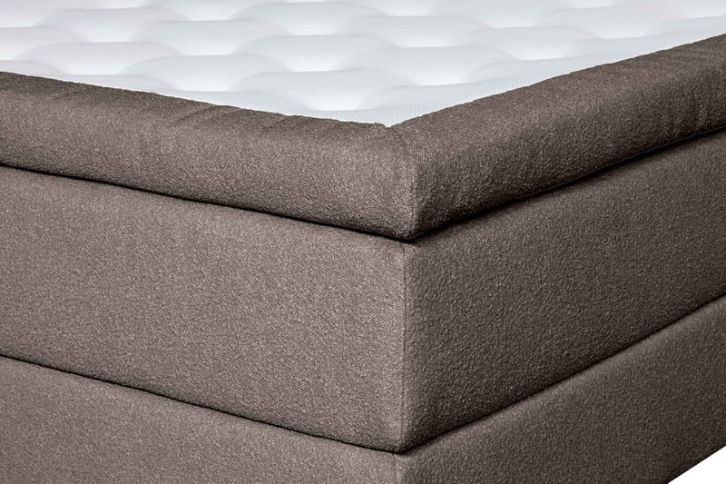 Oslo Lyx Sängpaket Kontinentalsäng 180x200 cm Curved Sänggavel - Ljusbrun - Möbler - Säng - Kontinentalsäng