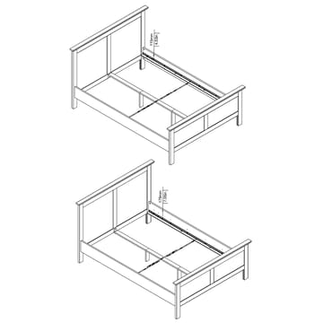 Paris Säng Paris 140x200 cm - Möbler - Säng - Sängram & sängstomme