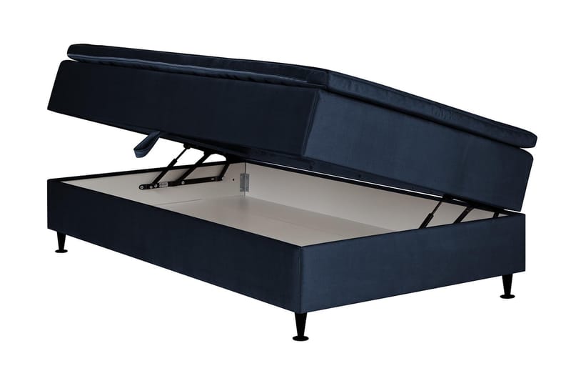 Pigge Extra Säng med Förvaring 120x200 - Mörkblå - Säng med förvaring - Enkelsäng med förvaring