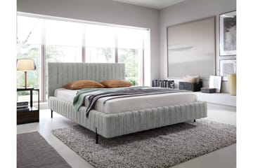 Plissa Sängram 140x200 cm - Grå - Möbler - Säng - Säng med förvaring