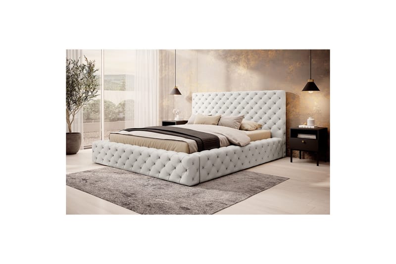 Princce Sängram 140x200 cm - Beige - Möbler - Säng - Säng med förvaring