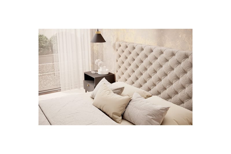 Princce Sängram 140x200 cm - Beige - Möbler - Säng - Säng med förvaring