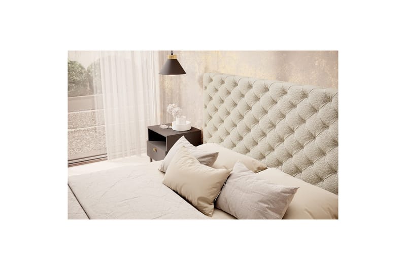 Princce Sängram 140x200 cm - Beige - Möbler - Säng - Säng med förvaring