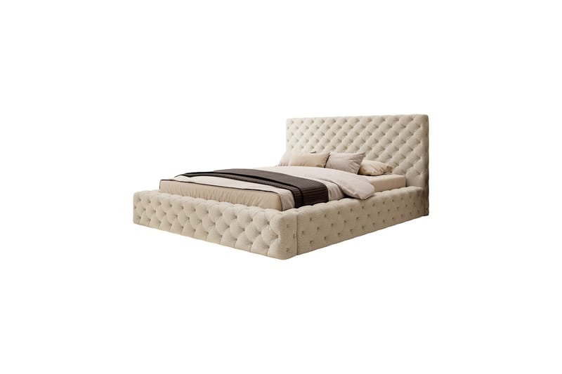Princce Sängram 140x200 cm - Beige - Möbler - Säng - Säng med förvaring