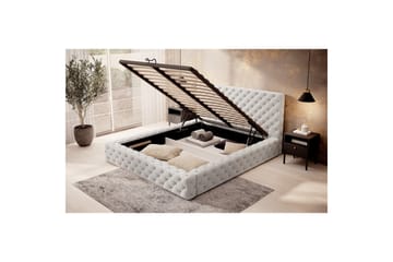 Princce Sängram 160x200 cm - Svartvit - Möbler - Säng - Säng med förvaring