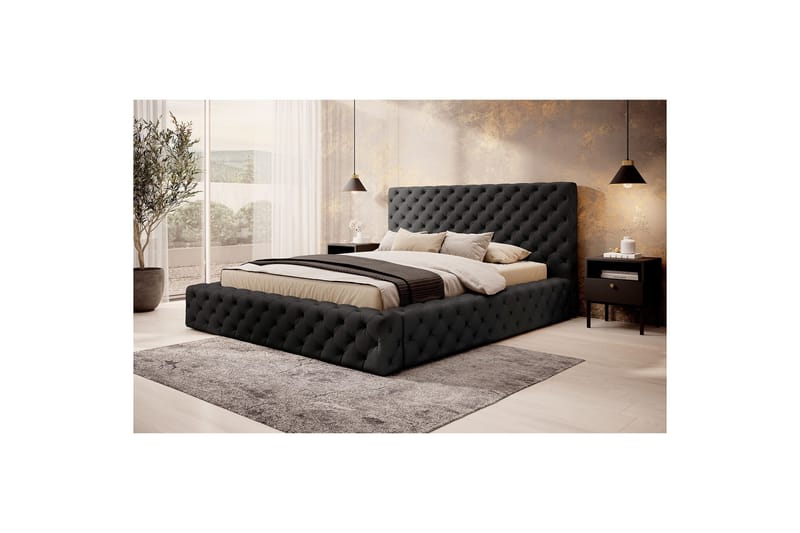 Princce Sängram 180x200 cm - Beige - Möbler - Säng - Säng med förvaring