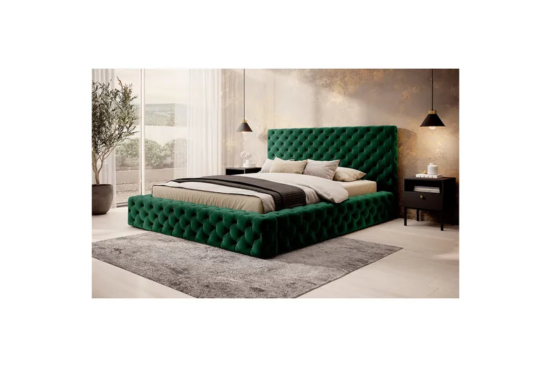 Princce Sängram 180x200 cm - Svartvit - Möbler - Säng - Säng med förvaring