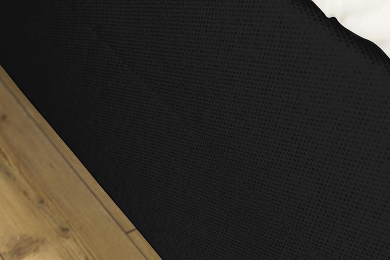 Princess Komplett Sängpaket – Kontinentalsäng 120x200 cm i Tyg med Bäddmadrass med Fasthetsgrad Medium - Svart - Möbler - Säng - Kontinentalsäng