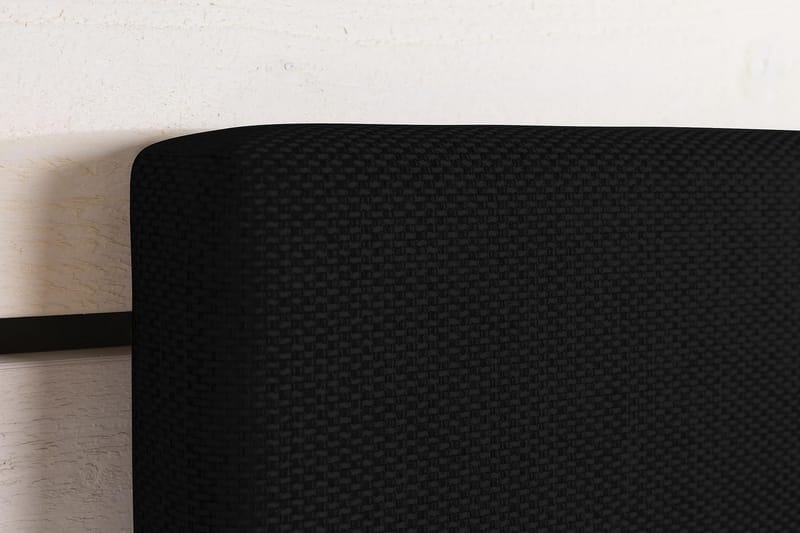 Princess Komplett Sängpaket – Kontinentalsäng 120x200 cm i Tyg med Bäddmadrass med Fasthetsgrad Medium - Svart - Möbler - Säng - Kontinentalsäng