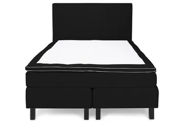 Princess Komplett Sängpaket – Kontinentalsäng 120x200 cm i Tyg med Bäddmadrass med Fasthetsgrad Medium - Svart - Möbler - Säng - Kontinentalsäng