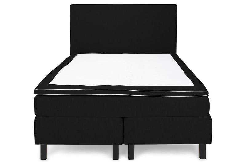 Princess Komplett Sängpaket – Kontinentalsäng 120x200 cm i Tyg med Bäddmadrass med Fasthetsgrad Medium - Svart - Möbler - Säng - Kontinentalsäng