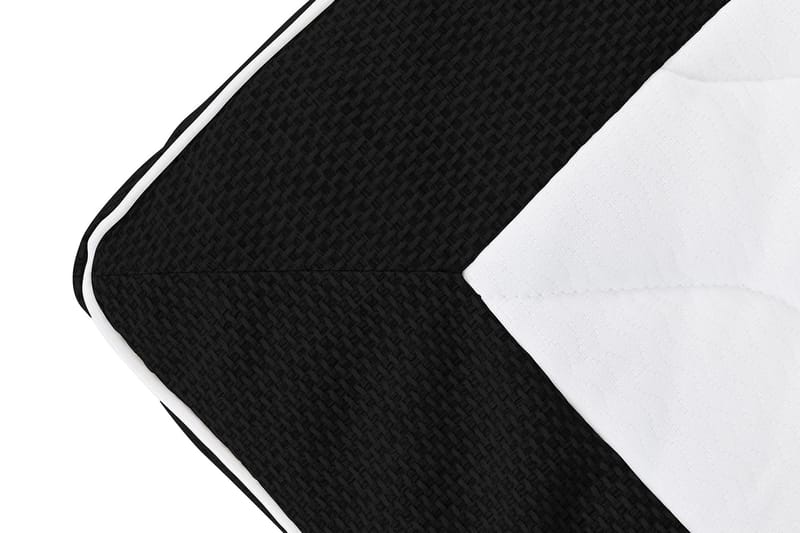 Princess Komplett Sängpaket – Kontinentalsäng 120x200 cm i Tyg med Bäddmadrass med Fasthetsgrad Medium - Svart - Möbler - Säng - Kontinentalsäng