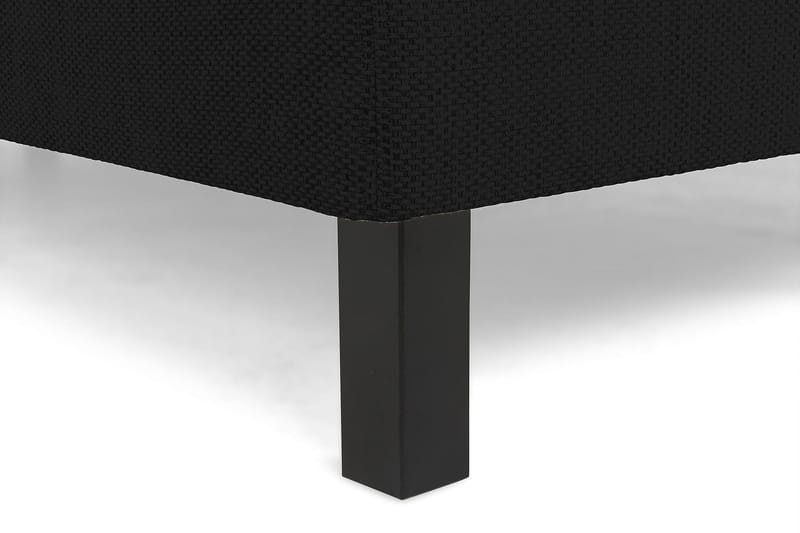 Princess Komplett Sängpaket – Kontinentalsäng 120x200 cm i Tyg med Bäddmadrass med Fasthetsgrad Medium - Svart - Möbler - Säng - Kontinentalsäng