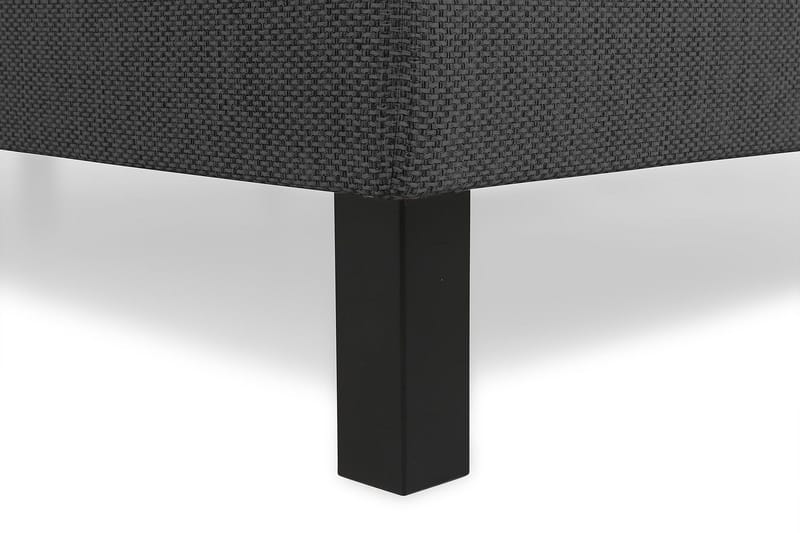 Princess Komplett Sängpaket – Kontinentalsäng 160x200 cm i Tyg med Sänggavel + Bäddmadrass med Fasthetsgrad Medium - Mörkgrå - Möbler - Säng - Kontinentalsäng