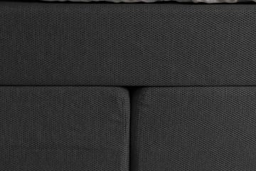 Princess Komplett Sängpaket – Kontinentalsäng 160x200 cm i Tyg med Sänggavel + Bäddmadrass med Fasthetsgrad Medium - Mörkgrå - Möbler - Säng - Kontinentalsäng