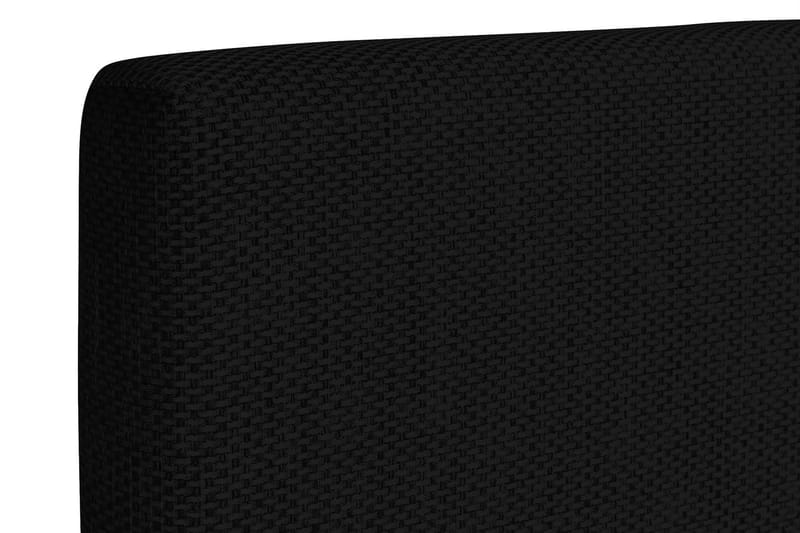 Princess Komplett Sängpaket – Kontinentalsäng 160x200 cm i Tyg med Sänggavel + Bäddmadrass med Fasthetsgrad Medium - Svart - Möbler - Säng - Kontinentalsäng