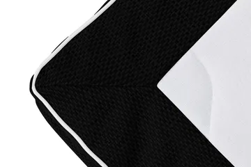 Princess Komplett Sängpaket – Kontinentalsäng 160x200 cm i Tyg med Sänggavel + Bäddmadrass med Fasthetsgrad Medium - Svart - Möbler - Säng - Kontinentalsäng