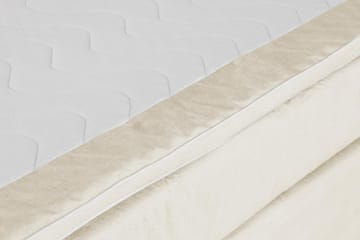 Princess Komplett Sängpaket – Kontinentalsäng 180x200 cm med Sänggavel + Bäddmadrass - Ljusbeige - Möbler - Säng - Kontinentalsäng