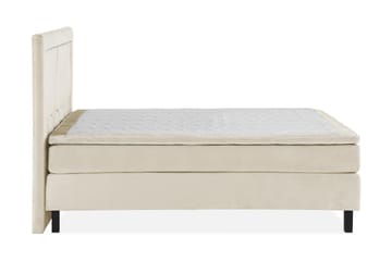 Princess Komplett Sängpaket – Kontinentalsäng 180x200 cm med Sänggavel + Bäddmadrass - Ljusbeige - Möbler - Säng - Kontinentalsäng