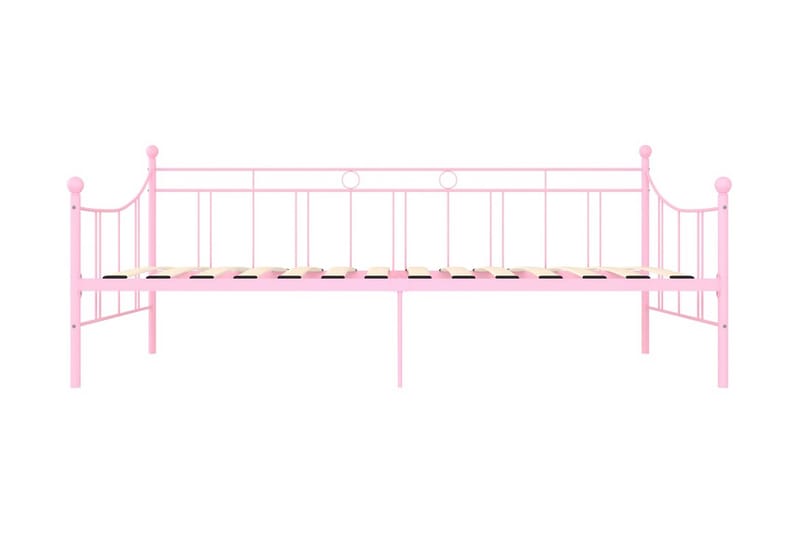 Ram till dagbädd rosa metall 90x200 cm - Rosa - Sängram & sängstomme