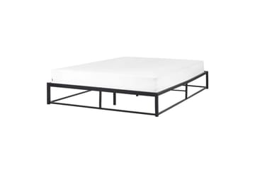Ramsäng Dubbelsäng Viry med lamellram Svart, 160x200 cm Svart 160x200 - Möbler - Säng - Ramsäng