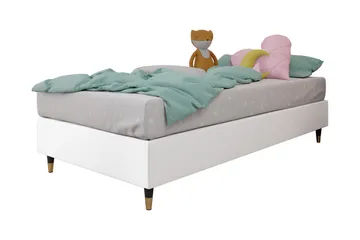 Adeliza Ramsäng 120x200 cm - Konstläder/Vit/Trä/Metall - Möbler - Säng - Ramsäng