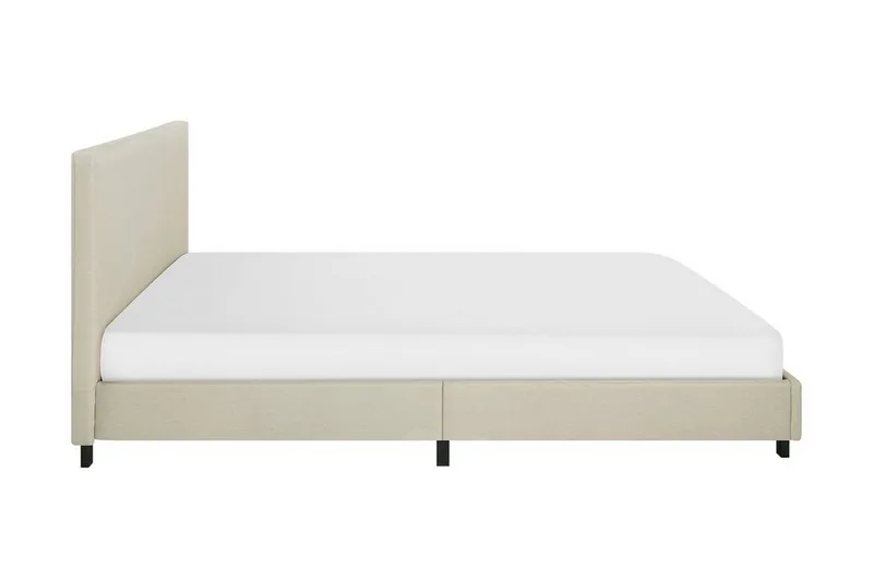Albi Dubbelsäng 180x200 cm i Tyg med Sänggavel - Beige - Möbler - Säng - Sängram & sängstomme