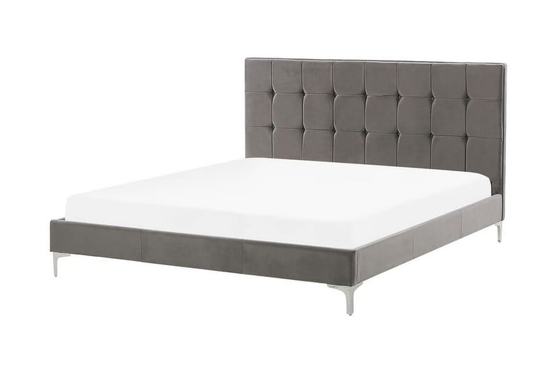 Amberta Ramsäng 140x200 cm - Sammet/Grå - Möbler - Säng - Ramsäng
