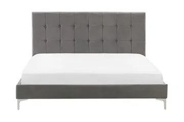 Amberta Ramsäng 140x200 cm - Sammet/Grå - Möbler - Säng - Ramsäng