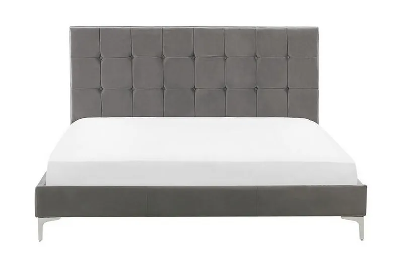 Amberta Ramsäng 140x200 cm, Sammet/Grå