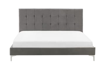 Amberta Ramsäng 160x200 cm - Sammet/Grå - Möbler - Säng - Ramsäng