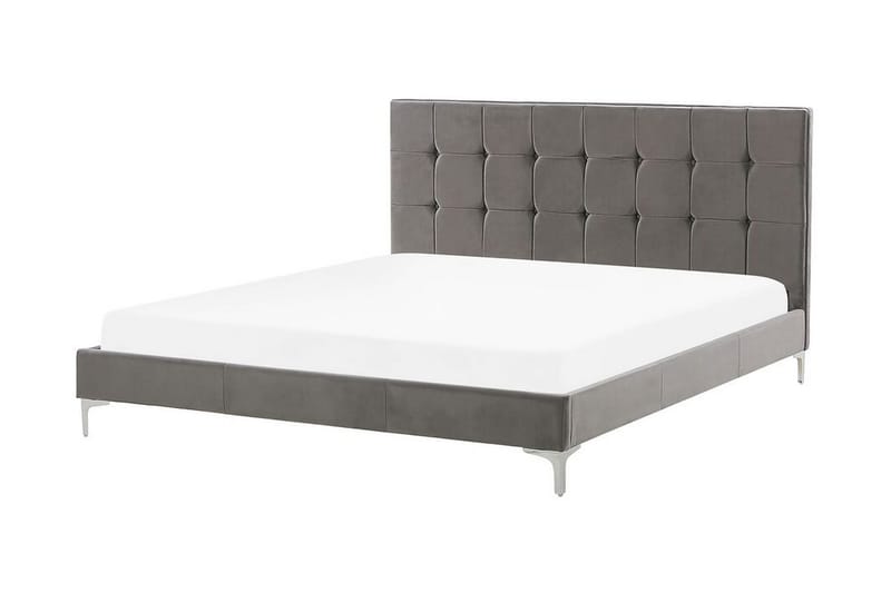Amberta Ramsäng 160x200 cm - Sammet/Grå - Möbler - Säng - Ramsäng