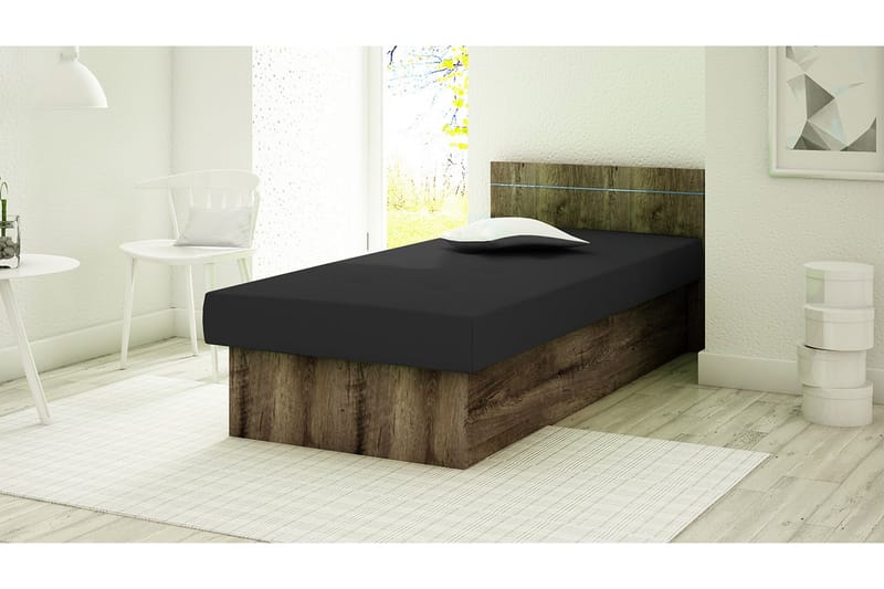 Berta Ramsäng 192x80x68 cm - Mörkt trä - Möbler - Säng - Ramsäng