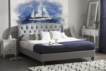 Bordeau Dubbelsäng 140 200 cm - Grå - Möbler - Säng - Ramsäng