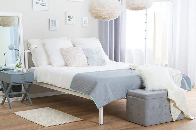 Cusset Dubbelsäng 180|200 cm - Vit - Möbler - Säng - Ramsäng