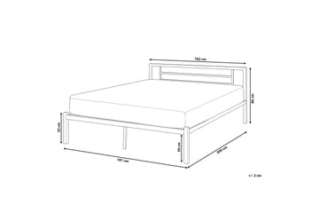 Cusset Dubbelsäng 180|200 cm - Vit - Möbler - Säng - Ramsäng