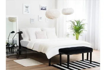 Cusset Sängram 160x200 cm - Svart - Möbler - Säng - Ramsäng